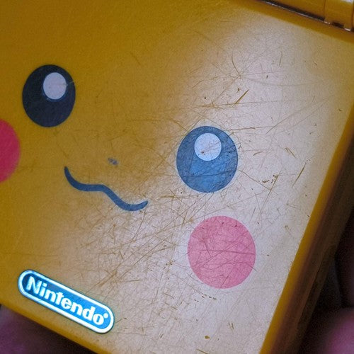 Used, Nintendo GAMEBOY ADVANCE SP Pokemon Center limited Pikachu Yellow console