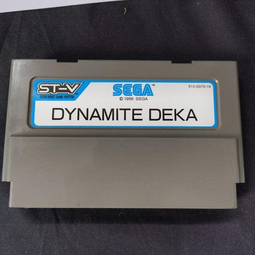 Dynamite Deka SEGA STV System Cartridge,Instruction Card set, Working, Japan