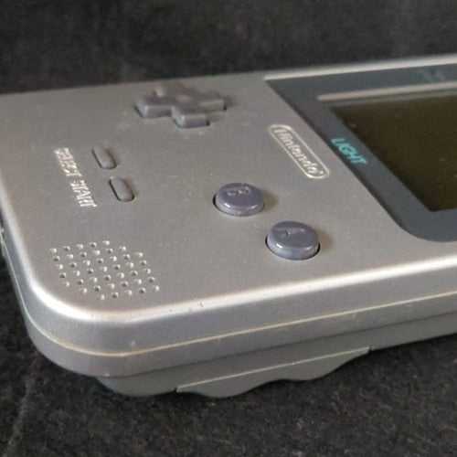 Used, Nintendo Gameboy Light Silver color console MGB-101, Working, Japan