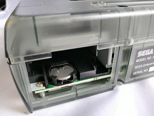SEGA Saturn SS Limited Derby Stallion Blue Skeleton Console HST-3220, Working