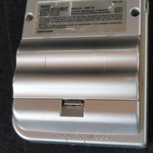 Used, Nintendo Gameboy Light Silver color console MGB-101, Working, Japan