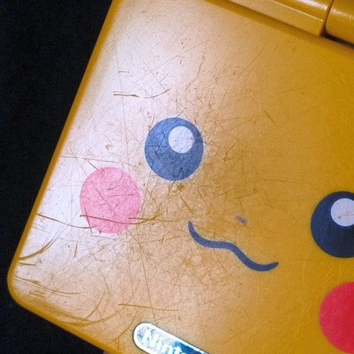 Used, Nintendo GAMEBOY ADVANCE SP Pokemon Center limited Pikachu Yellow console