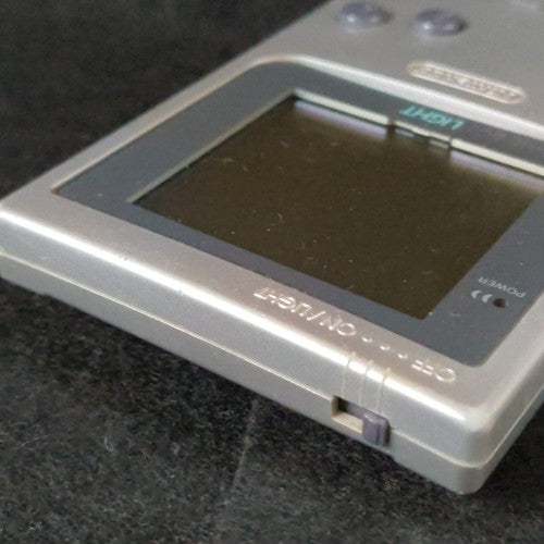 Used, Nintendo Gameboy Light Silver color console MGB-101, Working, Japan