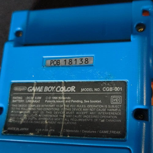 Nintendo Gameboy Color Pokemon Limited edition Orange color console , Working