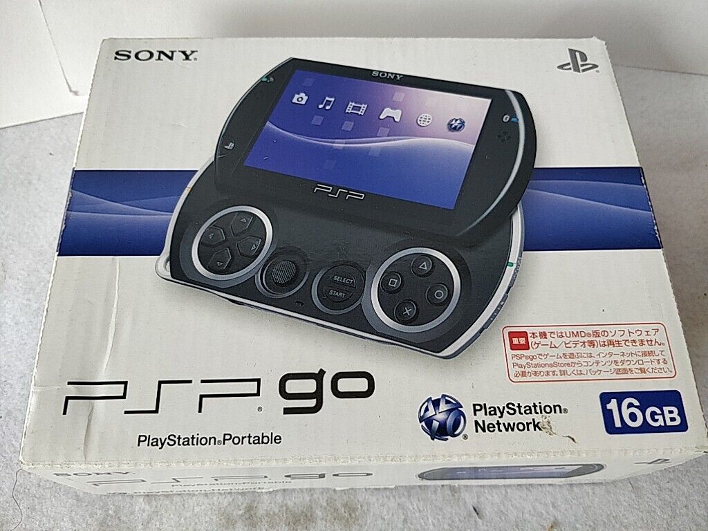 SONY PSP Go Playstation Portable console, manual, battery cable, Boxed -e0810-