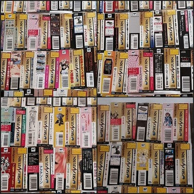 SEGA Saturn Game Spine OBI Card Lot of 150 Japan Rare Paper Collectible Set