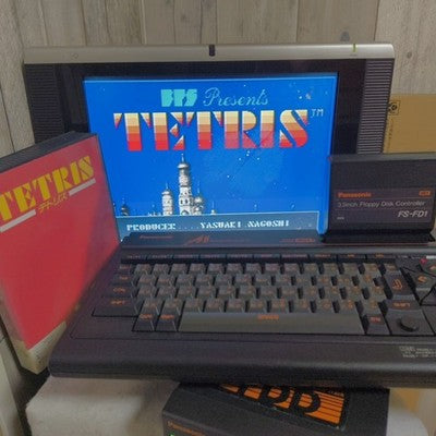 TETRIS MSX2 BPS 3.5in Floppy Disk Complete with Manual and Plastic Case Japan