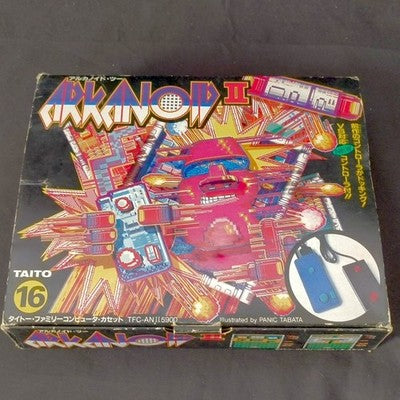 Taito Arkanoid II Famicom Complete CIB with Vaus Controller Untested Rare Japan
