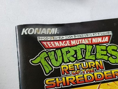 TMNT Return of the Shredder Sega Mega Drive Genesis Boxed Set Working Japan