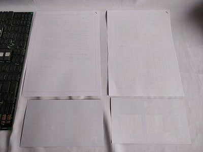Wardner no Mori Taito JAMMA Arcade PCB Board Instruction Card Copy Japan Working