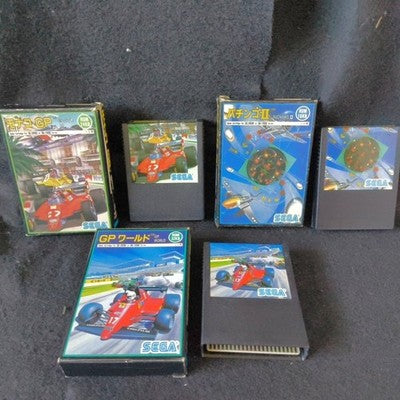 Monaco GP GP World Pachinko II SG-1000 Sega 3 Game Lot Working Vintage Japan