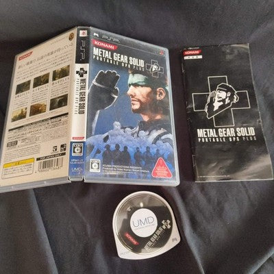 Metal Gear Solid PSP 3 Games Lot Peace Walker Portable Ops Plus Japan Import