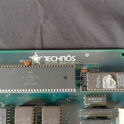Technos The Combatribes JAMMA Arcade PCB Board Working with Instruction Cards