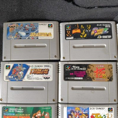 Super Famicom SFC Cartridge Bulk Lot of 16 Romancing SaGa Street Fighter Japan