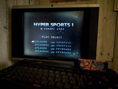 Konami's Hyper Sports 1 RC715 MSX /Game Cartrigde only, working, Japan