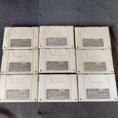 Super Famicom SFC Game Cartridge Bulk Lot of 9 Super Mario World RPG Kirby Japan