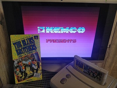 The Blues Brothers Super Famicom SFC Cartridge Box Manual Complete Set Working