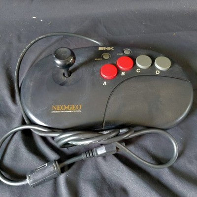 SNK Neo Geo AES, CD Official Arcade Joystick Controller Tested Working Japan