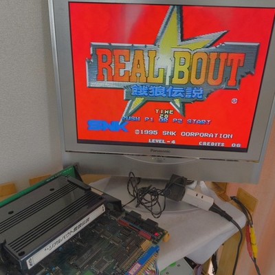 SNK Real Bout Fatal Fury Neo Geo MVS Arcade Cartridge Board Working Japan Import