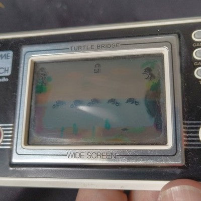 Nintendo Game and Watch Turtle Bridge TL-28 Boxed Complete Screen Wear Japan