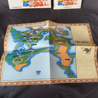 Final Fantasy I II Famicom Square Complete CIB Working Rare Japan Vintage Import
