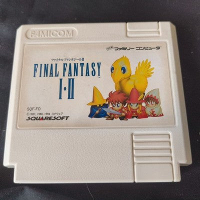 Final Fantasy I II Famicom Square Complete CIB Working Rare Japan Vintage Import