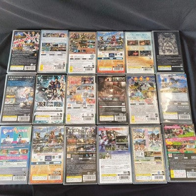 PSP Games Lot of 18 Japan Import Anime RPG Final Fantasy One Piece Bleach