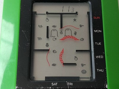 Epoch Pocket Digit-com Pak Pak Man LCD Game and Watch Handheld Japan Working