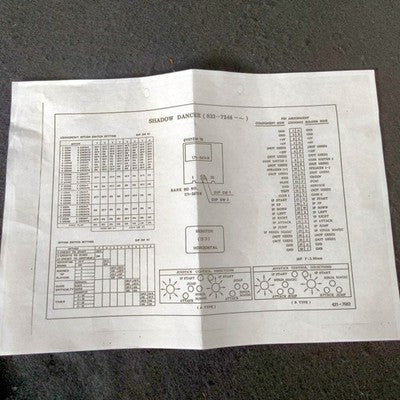 Sega Shadow Dancer JAMMA Arcade PCB Board Screen Shake Issue As-Is Japan Import