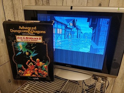 Eye of the Beholder II Legend of Darkmoon FM Towns Marty CD-ROM Boxed Working