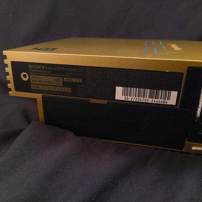Defective: Disk Tray Stuck, PS2 Hyakushiki Gold Console Limited Edition Z-Gundam