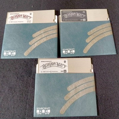 Starcraft Dragon Wars X68000 Floppy Disk Game Complete Set Working Japan Import
