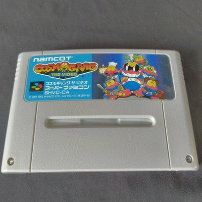 Cosmo Gang The Video Super Famicom Namcot Complete CIB Working Rare Import Japan