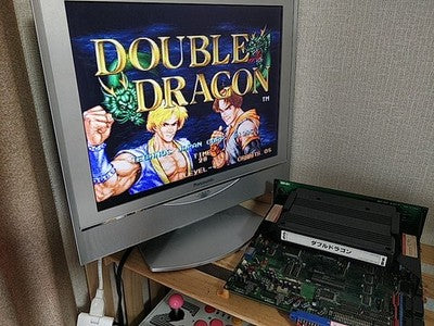 Double Dragon SNK Neogeo MVS Arcade Cartridge Instruction Copy Japan Working
