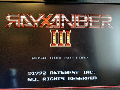 Rayxanber III PC Engine Super CD-ROM2 Japan Shooting Game Disc Manual Working