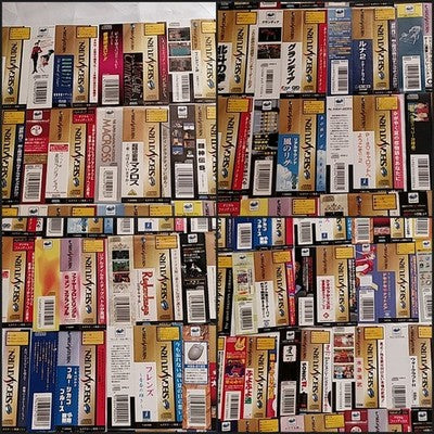 SEGA Saturn Game Spine OBI Card Lot of 150 Japan Rare Paper Collectible Set