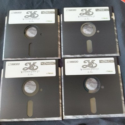 Ys III Wanderers from Ys Sharp X68000 Falcom Complete CIB 5.25 Floppy Working