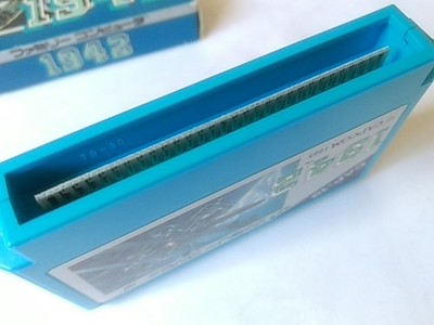Capcom 1942 Famicom Cartridge Box and Manual Set Working Japan Import Nintendo