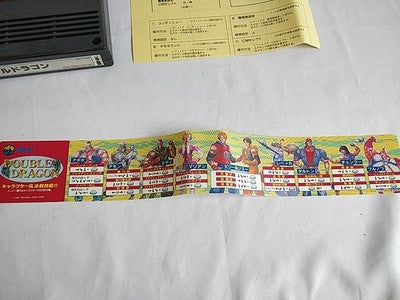 Double Dragon SNK Neogeo MVS Arcade Cartridge Instruction Copy Japan Working