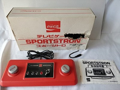 Coca Cola Sportstron S3300 Ping Pong TV Game Console Box Manual Set Working