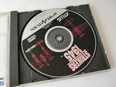 Strikers 1945 Sega Saturn Game Disk Manual Registration Card Set Working Japan