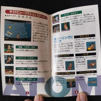 Tetsuwan Atom Astro Boy Super Famicom Cartridge, Manual, Box set, Working, Japan