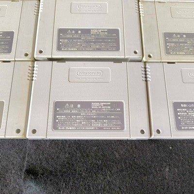 Super Famicom SFC Game Cartridge Bulk Lot of 9 Super Mario World RPG Kirby Japan