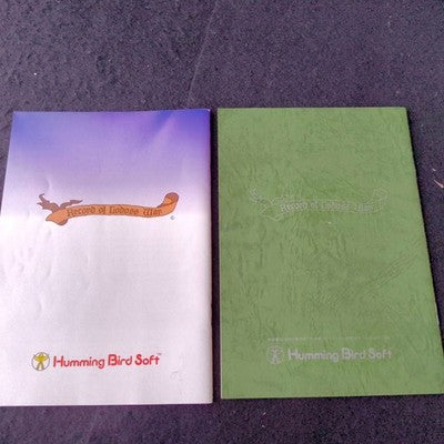 Humming Bird Soft Record of Lodoss War PC-88VA Complete CIB RPG Untested Japan