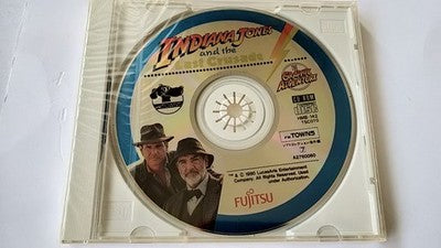 Indiana Jones and the Last Crusade FM Towns Game Boxed Set Japan NTSC-J Import