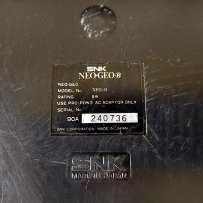 SNK Neo Geo AES Console MVS-Pro-Gear Spec w/ Pad, PSU, AV cable, Working, Japan