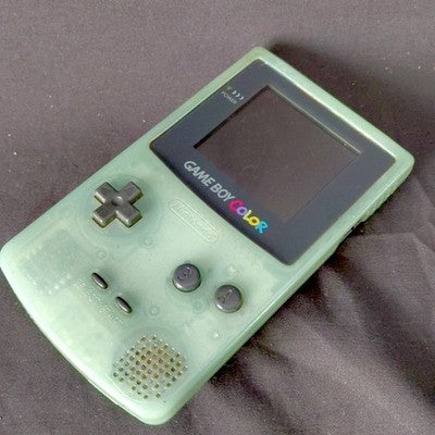 Nintendo Game Boy Color Console Green Junk For Parts Repair No Power Rare Estate