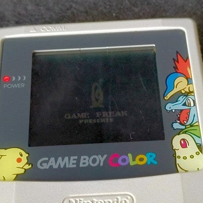 Nintendo Game Boy Color Pokemon Center Silver Gold Edition Console, Working