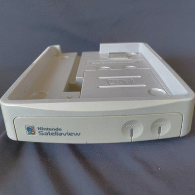 Nintendo Satellaview SFC BS-X Set with AV Selector Adapter Working Japan Import