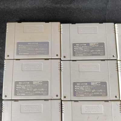 Super Famicom SFC Cartridge Bulk Lot of 16 Romancing SaGa Street Fighter Japan